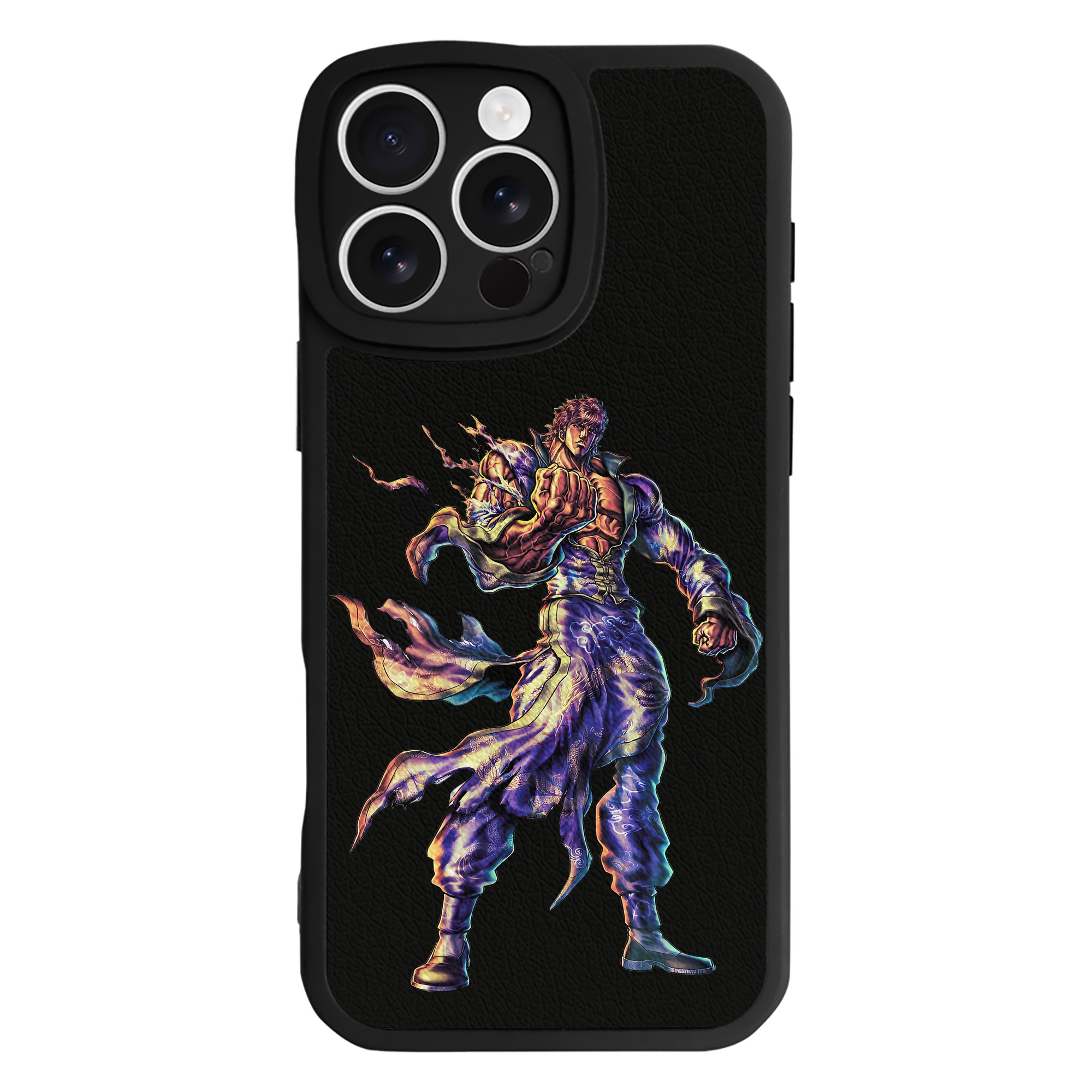 （画像用） 北斗の拳 Fist of the North Star 【iPhone 16シリーズ対応】シリコンスマホケース（レザー調） 材質：シリコン
